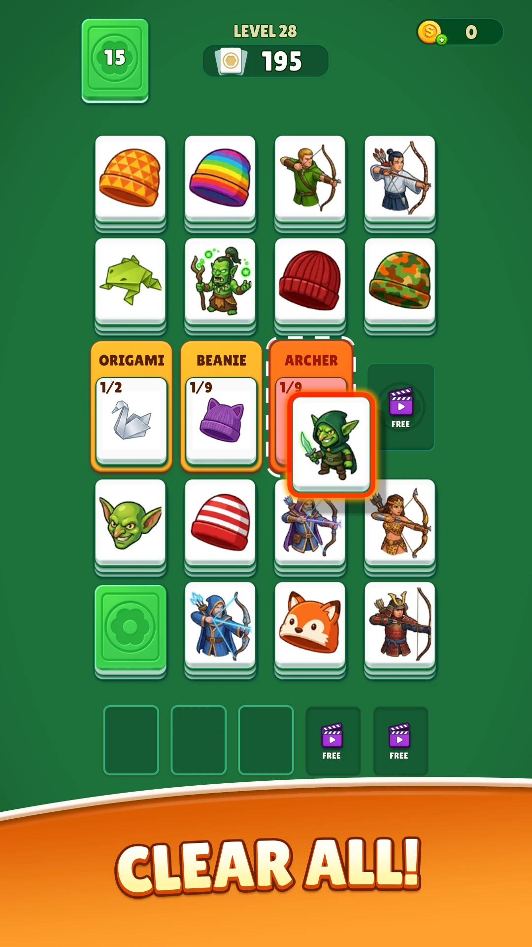 Solitaire Sort Word Puzzle screenshot