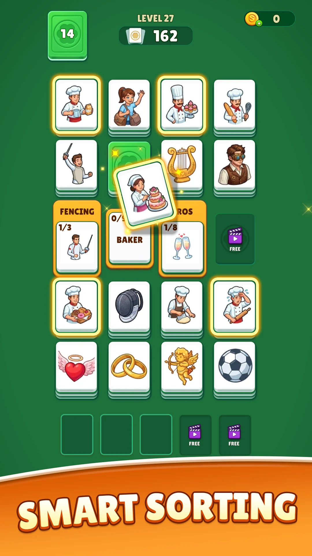 Solitaire Sort Word Puzzle screenshot