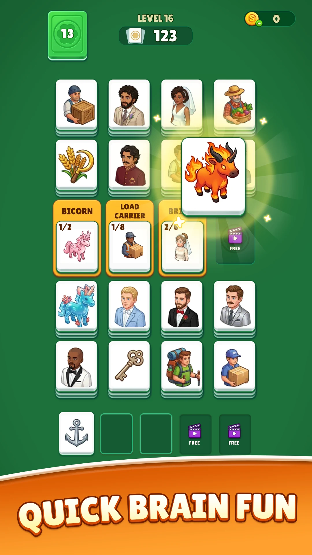 Solitaire Sort Word Puzzle screenshot